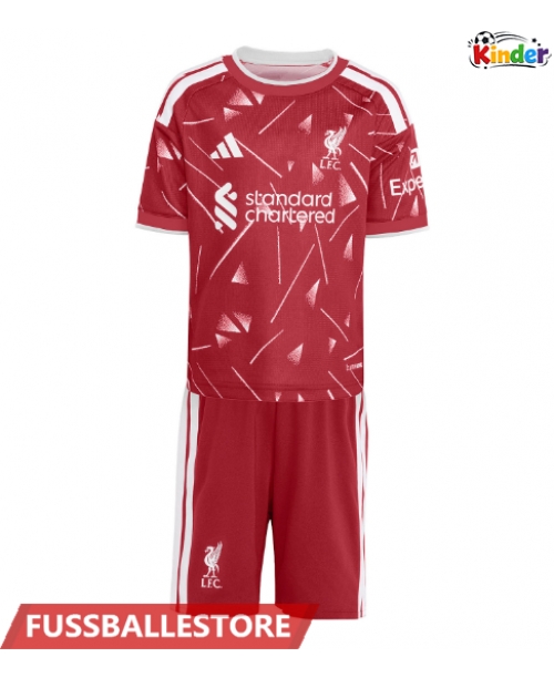 Günstige Liverpool Victor Munoz #23 Heimtrikotsatz Kinder 2026-27 Kurzarm (+ Kurze Hosen)